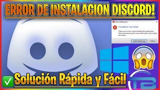 SOLUCIÓN DISCORD NO SE INSTALA EN WINDOWS 10 (2021) - Arreglar Error en la instalación del programa.