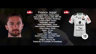 Franco Joppi | Central Midfield 89' 