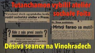 Badatelé živě: Děsivá seance na Vinohradech - faraonův duch vybílil sochařský ateliér