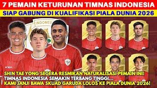 RESMI TAMBAH 7 PEMAIN! Ini Daftar Pemain Naturalisasi  Timnas Indonesia di Kualifikasi Piala Dunia