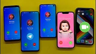 Crazy Incoming Calls Telegram Vs FaceTime, Telegram Call on 3 Smartphones At The Same Time Vs iPhone