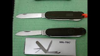 MIL-TEC GAK Vs Victorinox Safari  Trooper 108mm pocket knives