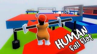 Проходим с КЕНТАМИ невероятно СЛОЖНЫЕ ПОЛОСЫ ПРЕПЯТСТВИЙ В Human Fall Flat!