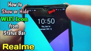 How to Show or Hide Wifi Icon from Status Bar in Realme 5