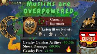 EU4 but MUSLIMS ARE OVERPOWERED - CURSED AI MUSLIM GERMANY - EU4 AI Only Timelapse
