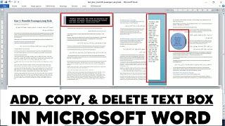 How to Add, Copy, and Delete Text Box in Microsoft Word - How to TIVI