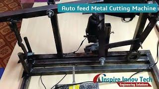 Auto feed Metal cutting machine using CAM and Link Mechanism