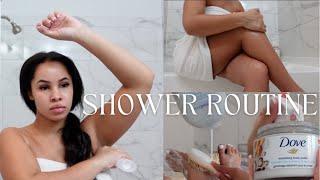 My affordable shower routine | feminine hygiene, body care, self care tips | McKenna Walker