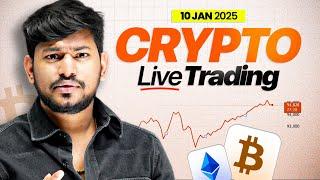 Live Trading  || Crypto , Altcoins , Gold and USOil  | 10 JAN #xauusd #bitcoin #livetrading