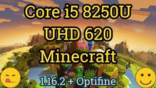 Core i5 8250U + UHD Graphics 620 = MINECRAFT + OPTIFINE