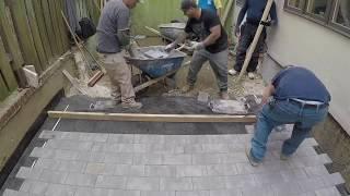 Beginners learn to quickly install Pavers | Concrete and Cement work Contractor