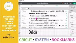 How To Find Your Fonts In Cricut Design Space Updated