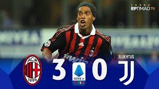 Milan 3 x 0 Juventus (Ronaldinho's show) ● Serie A 2009/10 Extended Goals & Highlights ᴴᴰ