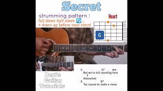 Secret - Heart guitar chords w/ lyrics & strumming tutorial