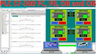 SIMATIC Manager V5.7 how to create FC, FB, DB and OB with simulation