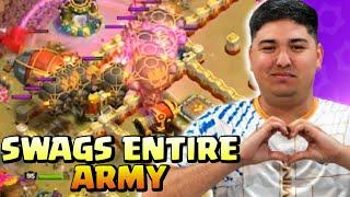 Rigotorres23 SWAG ENTIRE Balloon Army & Siege With HERO ATTACK (Clash of Clans)