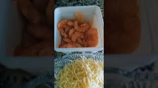 Salada fria de mass, salmão e miolo de gamba, #mukbang#dietapravida #food #emagrecercomsaude