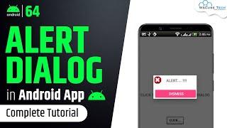 How to Create AlertDialog in Android | Android Alert Dialog Tutorial