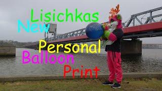 Lisichka showing of her new person print – B250 printed Emotional support balloon