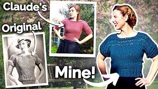 Knit a Super Bulky Vintage Sweater with me || Free Pattern from Retro Claude