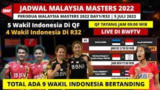 Jadwal Malaysia Master 2022 Day1 Hari ini: Total 9 Wakil INA Bertanding | Malaysia Masters R32