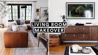 EXTREME LIVING ROOM MAKEOVER + DIY Decor Hacks (From Start to Finish)