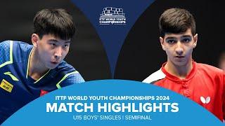 Li Hechen vs Benyamin Faraji | U15 BS-SF | ITTF World Youth Championships 2024