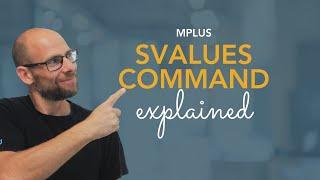 Mplus SVALUES Command Explained