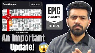 An Important Update - Epic Games Mystery Game 2024