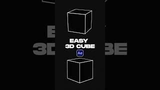 Use This Easy 3D Cube Effect in After Effects #tutorial