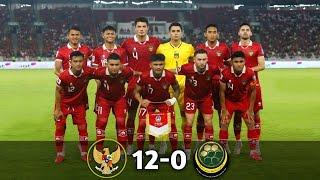 INDONESIA vs BRUNEI DARUSSALAM 12-0 (agg) QUALIFICATION WORLD CUP 2026 ROUND 1