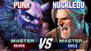 SF6 ▰ PUNK (Akuma) vs NUCKLEDU (Guile) ▰ High Level Gameplay