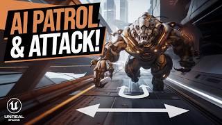 Simple Enemy AI in Unreal Engine 5: Patrol, Chase & Attack Tutorial