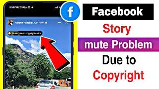 Facebook story muted due to copyright claim problem Fix | Facebook story mute problem solve 2023