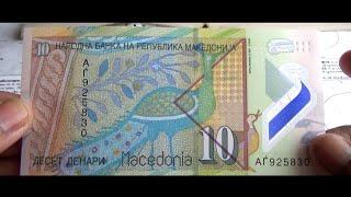 10 Macedonian Denars banknote - 2018 Polymer Series | Security Features | North Macedonia