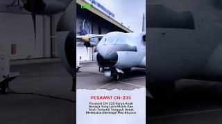 CN-235 aircraft made in Indonesia is the best selling in various countries #shorts #shortvideo #tni