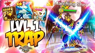 He SURPRISES Enemies with LVL. 1 TRAP - Summoners War