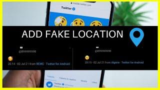 Fake location twitter | Add Fake location to your tweets | How to fake location on twitter #twitter