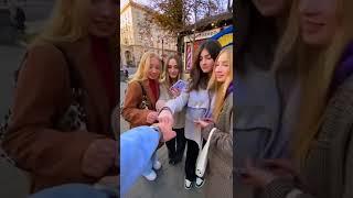 Giving Condom to cute girls on street #shorts