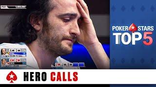 Top 5 Hero Calls ️ Poker Top 5 ️ PokerStars Global