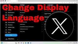 How To Change Display Language on Twitter (X) [Guide]