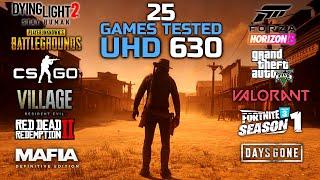 Intel UHD Graphics 630 In 2022 | Test In 25 Games | #uhd630