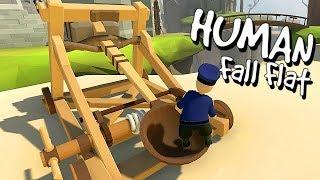 Ein Mensch im Katapult - Human Fall Flat Gameplay German