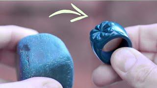 La Belleza de las Cosas pequeñas | Como esculpir Piedra - tallar anillo de piedra