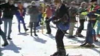 Princess Diana skiiing in Austria