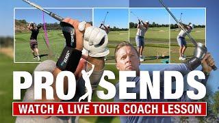 I Get A Tour Coach Lesson | #trottiegolf