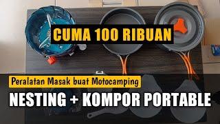 UNBOXING Peralatan Masak buat CAMPING | CUMA 100 ribuan