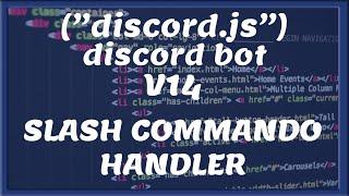 SLASH COMMAND HANDLER DISCORD || V14 | #2 [Nederlands/Dutch]