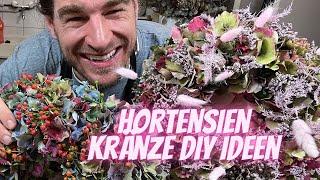 Hortensien Kränze DIY Inspirationen Herbst 2024