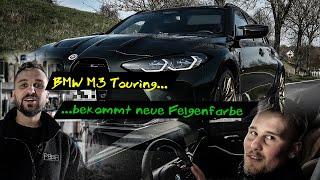 PBBR Pulverbeschichtung I BMW M3 Touring G81 I gold Seiden Glanz  #pulvern #felgen #felgenreparatur